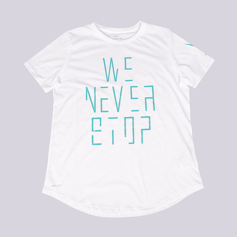 Женская футболка Nike We Never Stop Tee (857913-100)  - цена, описание, фото 1